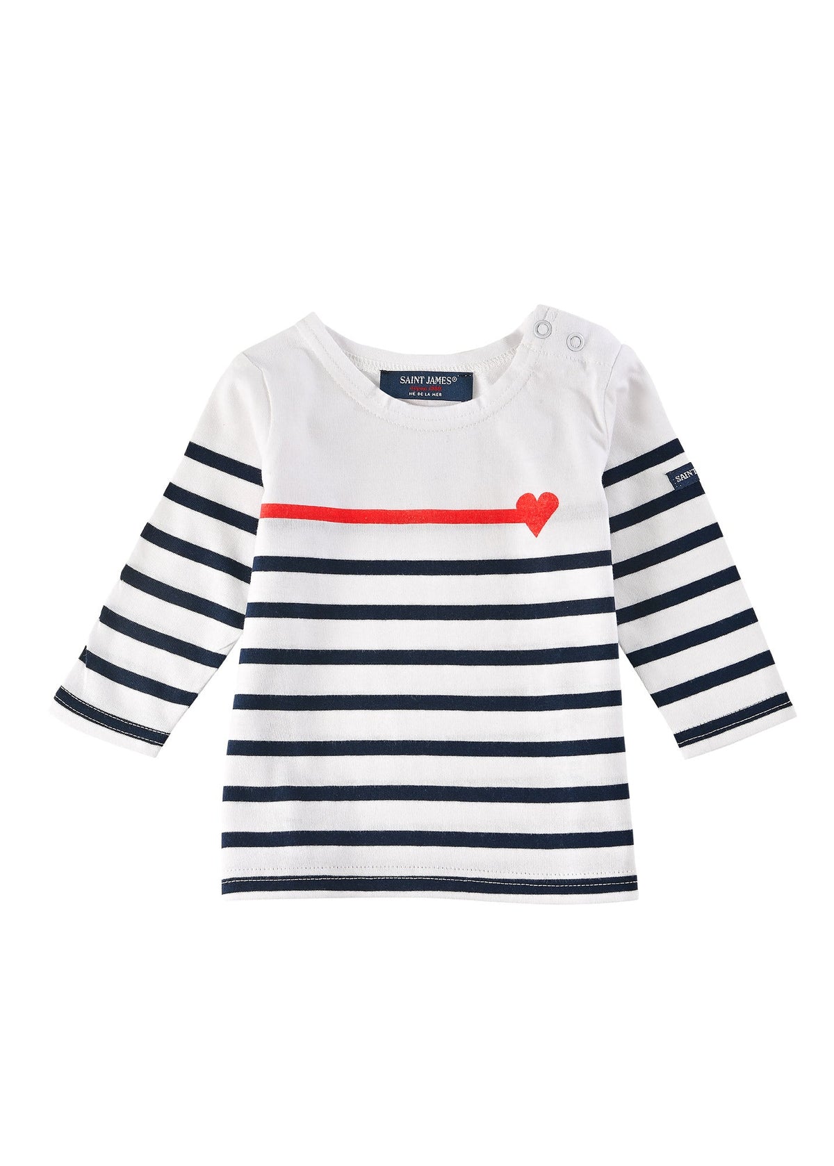 Coffret t-shirt Cœur (BLANC/MARINE/TULIPE)