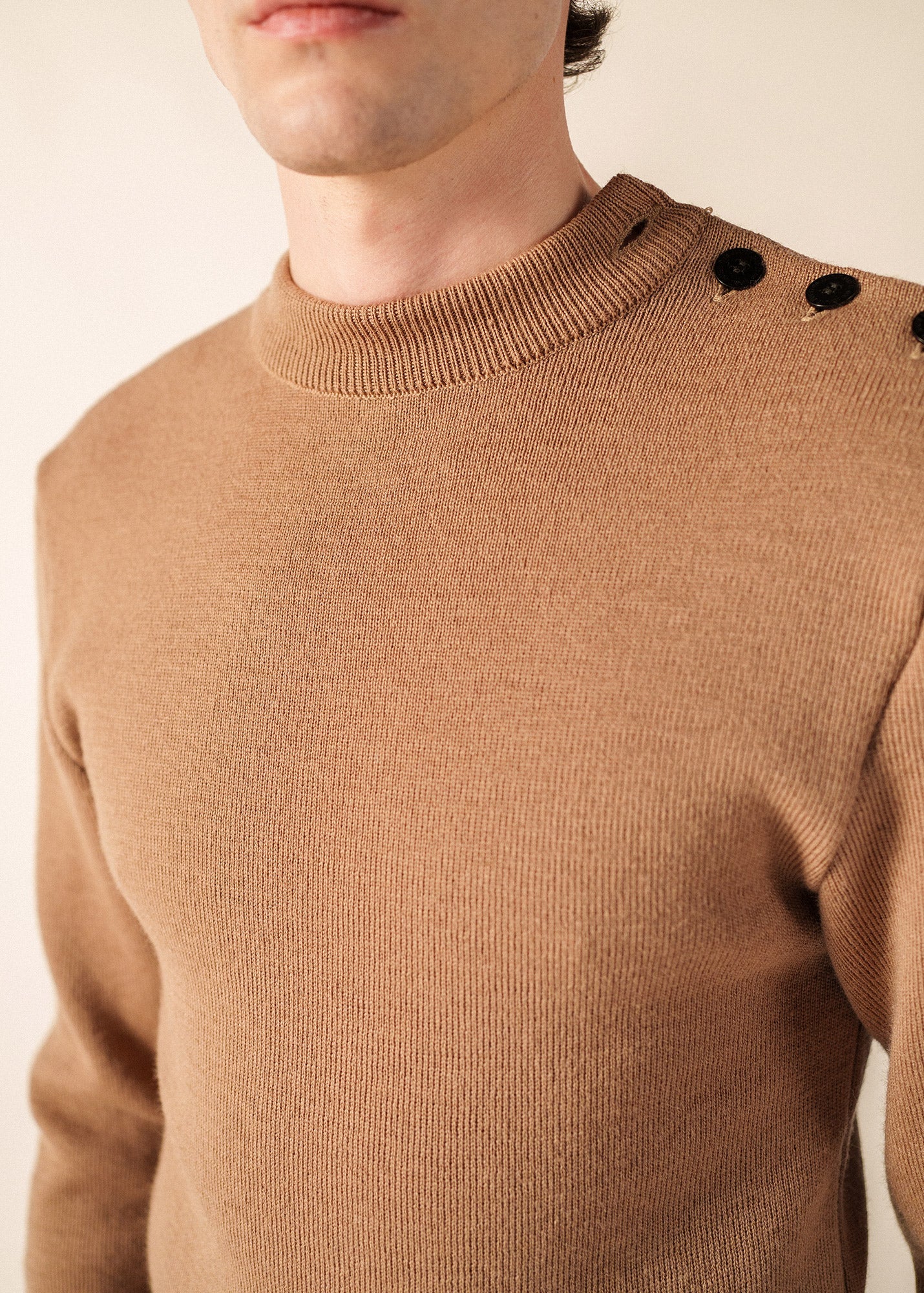 Pull marin Matelot (BEIGE FONCE)