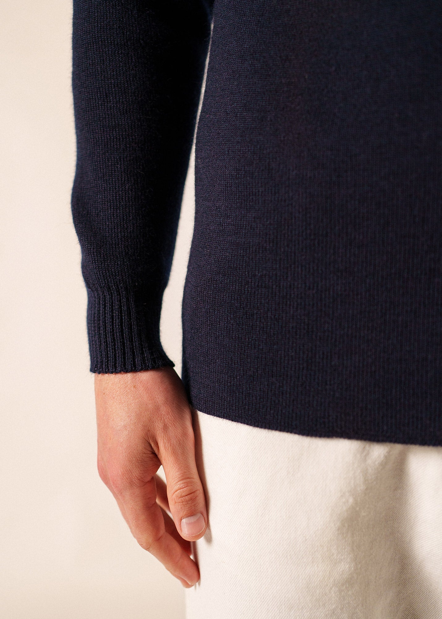 Pull col roulé (MARINE)