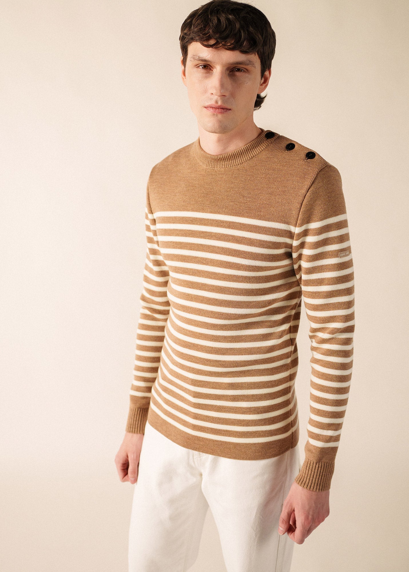 Pull marin Rochefort (BEIGE FONCE/ECUME)