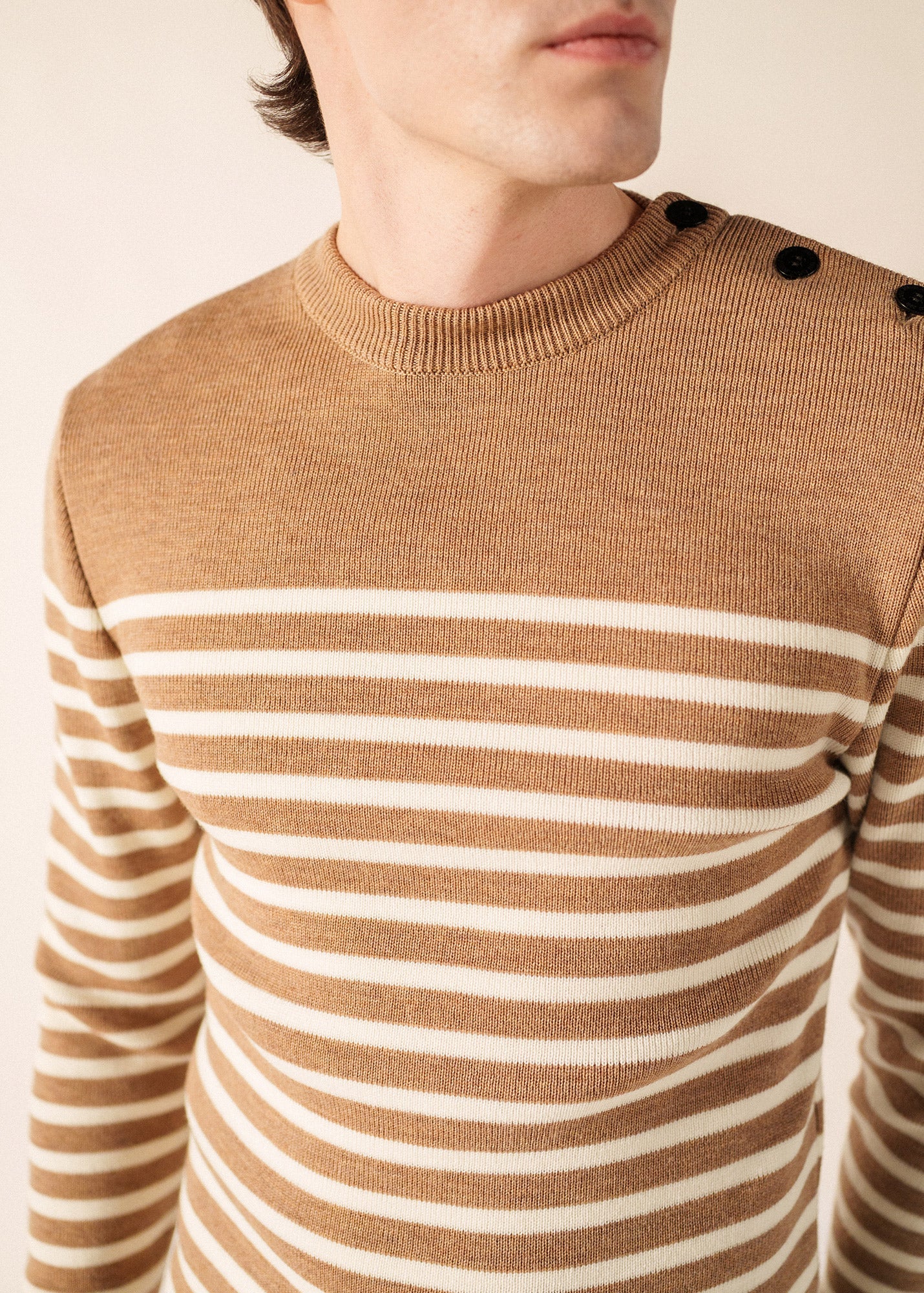 Pull marin Rochefort (BEIGE FONCE/ECUME)
