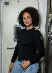 Pull marin Astrolabe x Marine nationale (NOIR)