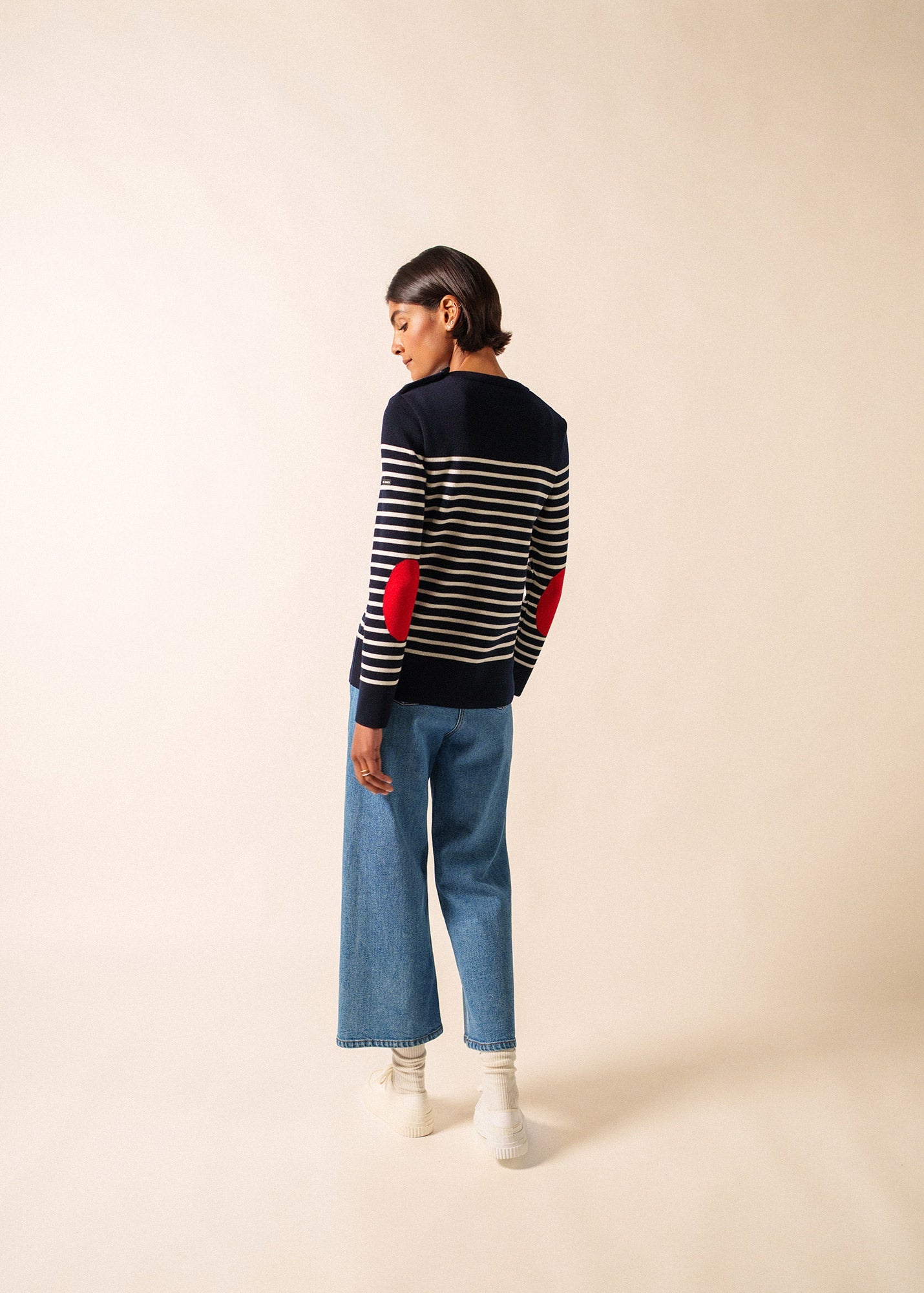 Pull marin Brégançon Pop (NAVY/BLANC/TULIPE)