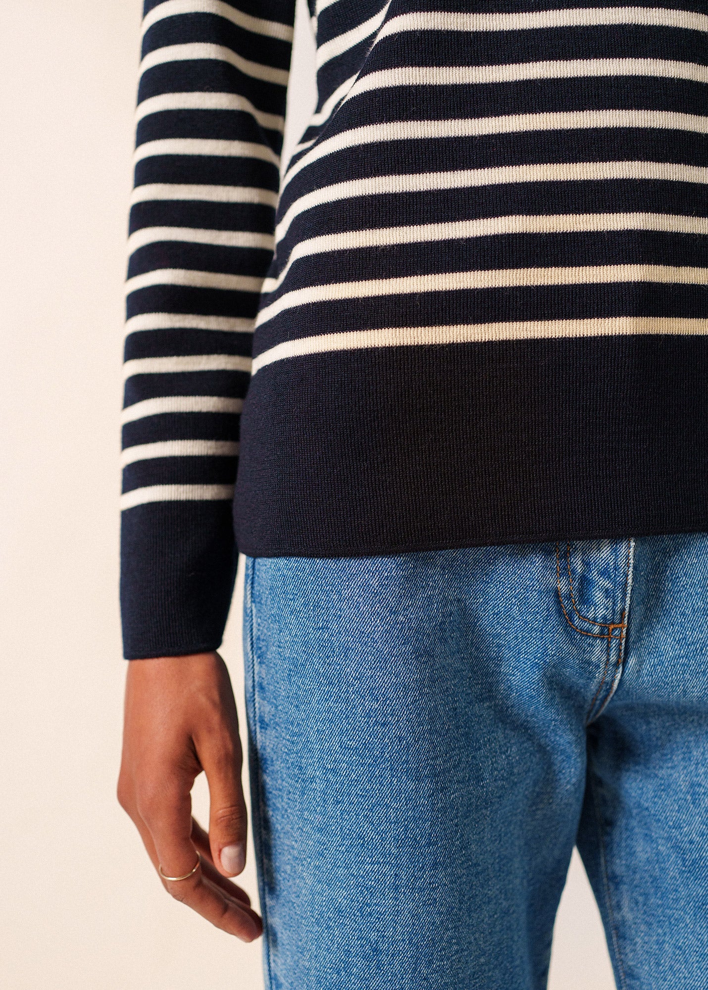 Pull marin Brégançon Pop (NAVY/BLANC/TULIPE)