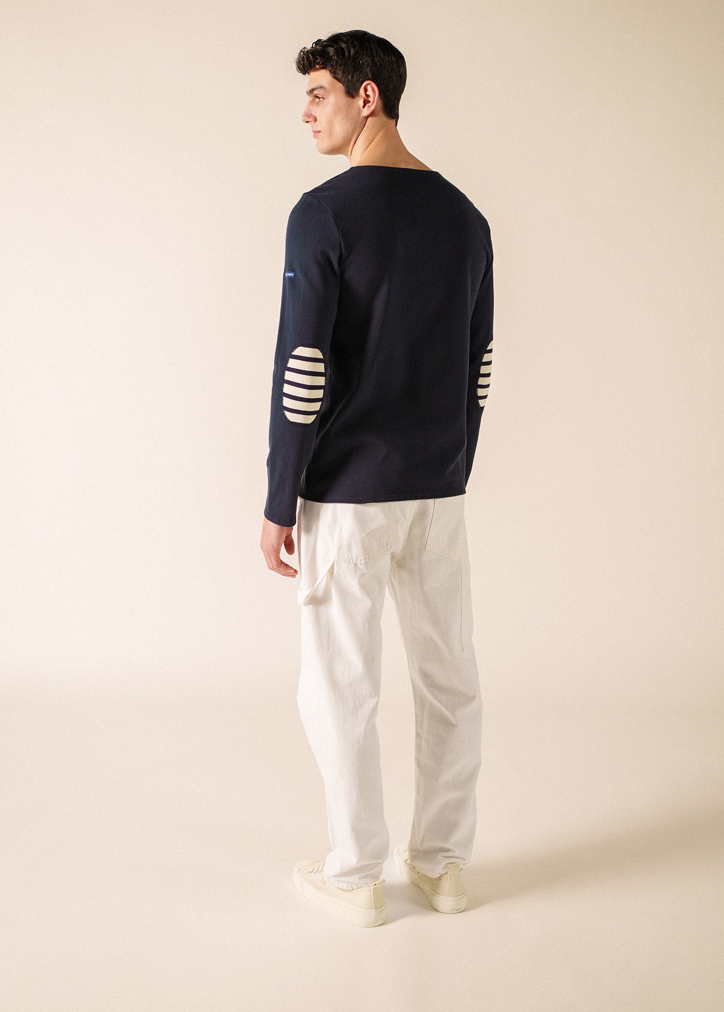 Marinière Méridien coudières (NAVY/ECRU/NAVY)