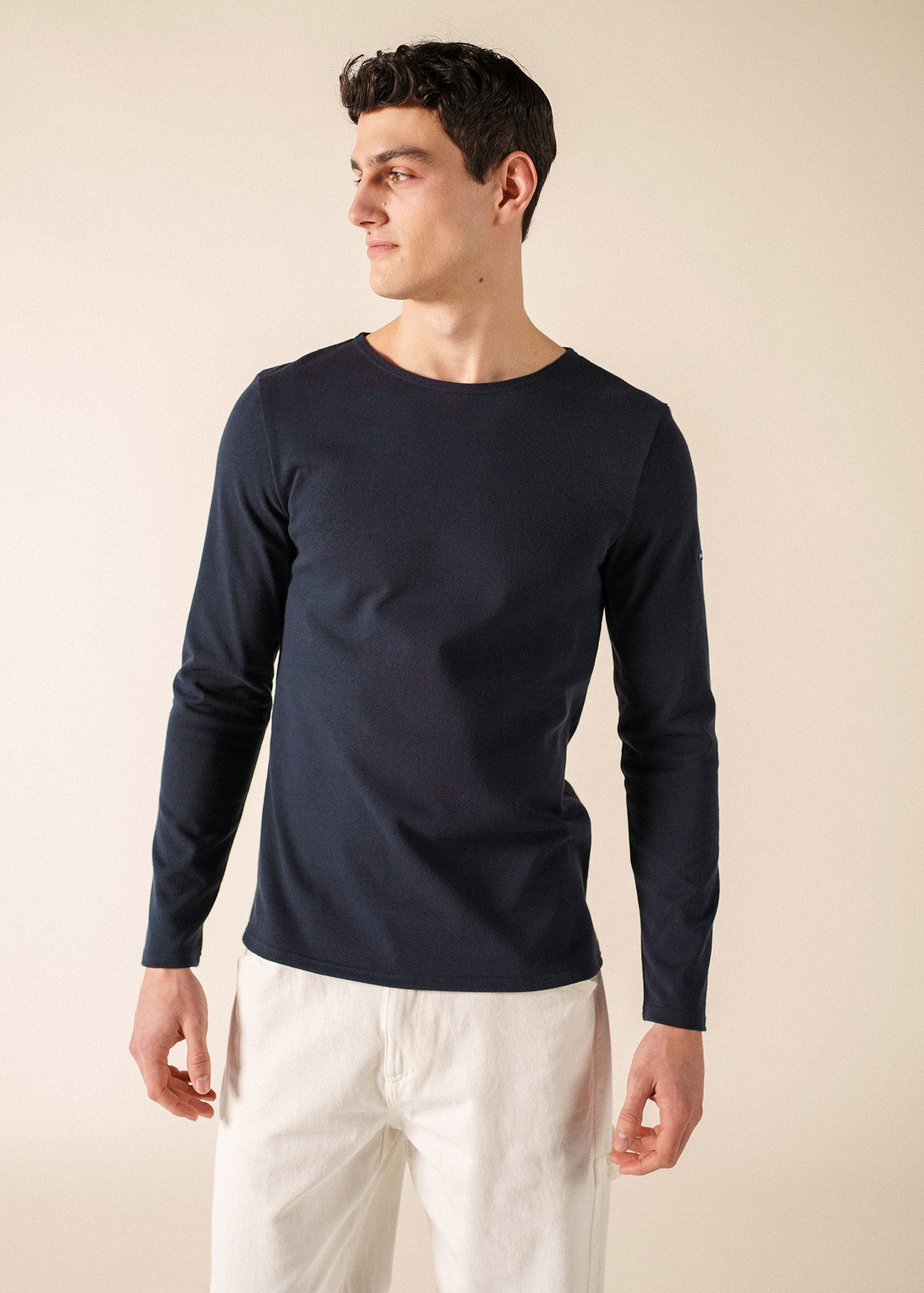 Marinière Méridien coudières (NAVY/ECRU/NAVY)