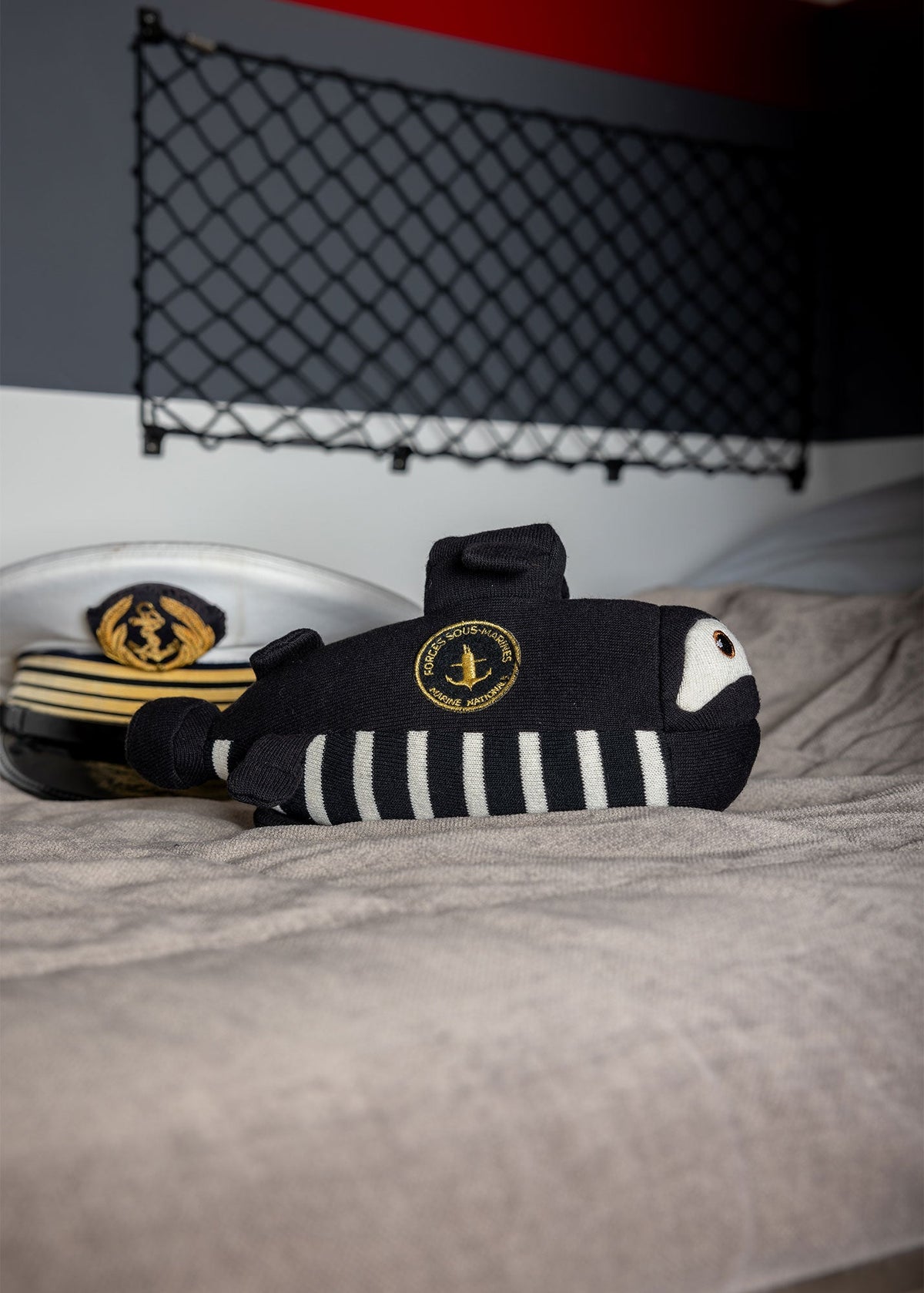 Doudou sous-marin - SAINT JAMES x Marine nationale (NOIR/ECRU)