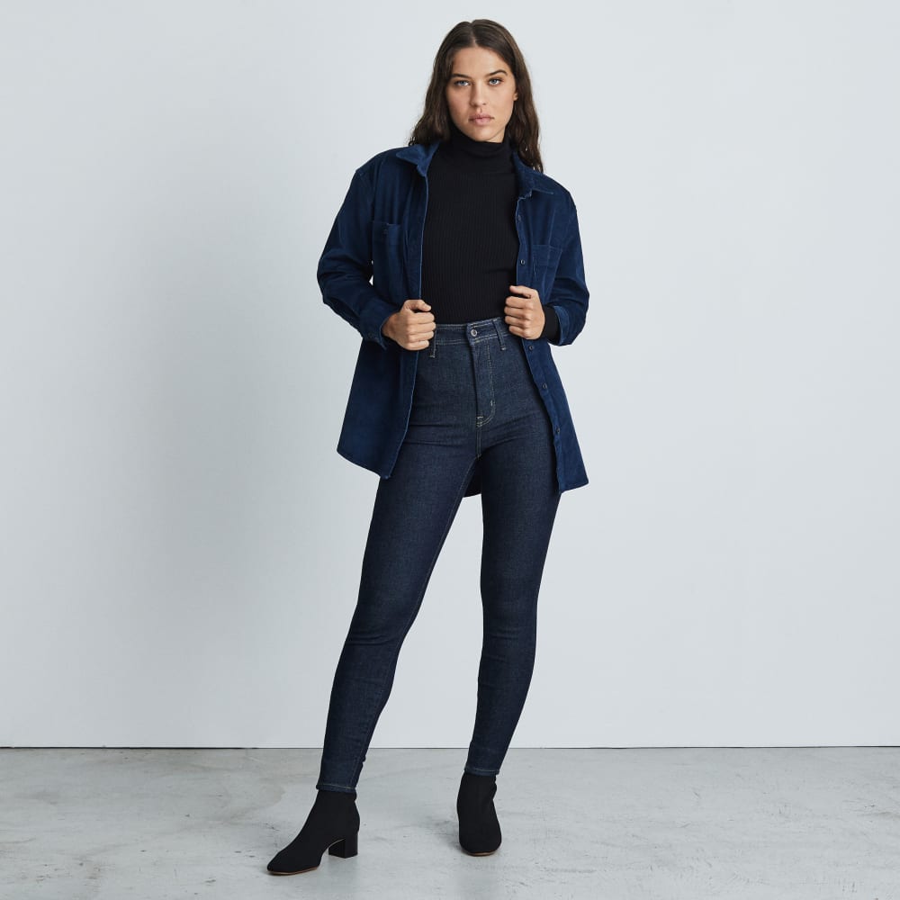 The Way-High® Clean Front Skinny Jean | Dark Indigo | 26.5" Inseam