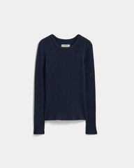 The Cozy Rib Long-Sleeve Tee | Navy