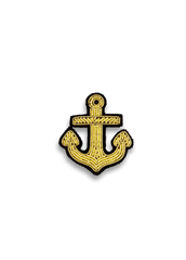 Broche brodée Ancre - SAINT JAMES x Macon & Lesquoy (OR)