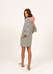Robe Genets (ECRU/MARINE/TULIPE)