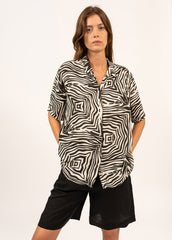 Chemise Awena (ECUME/NOIR)