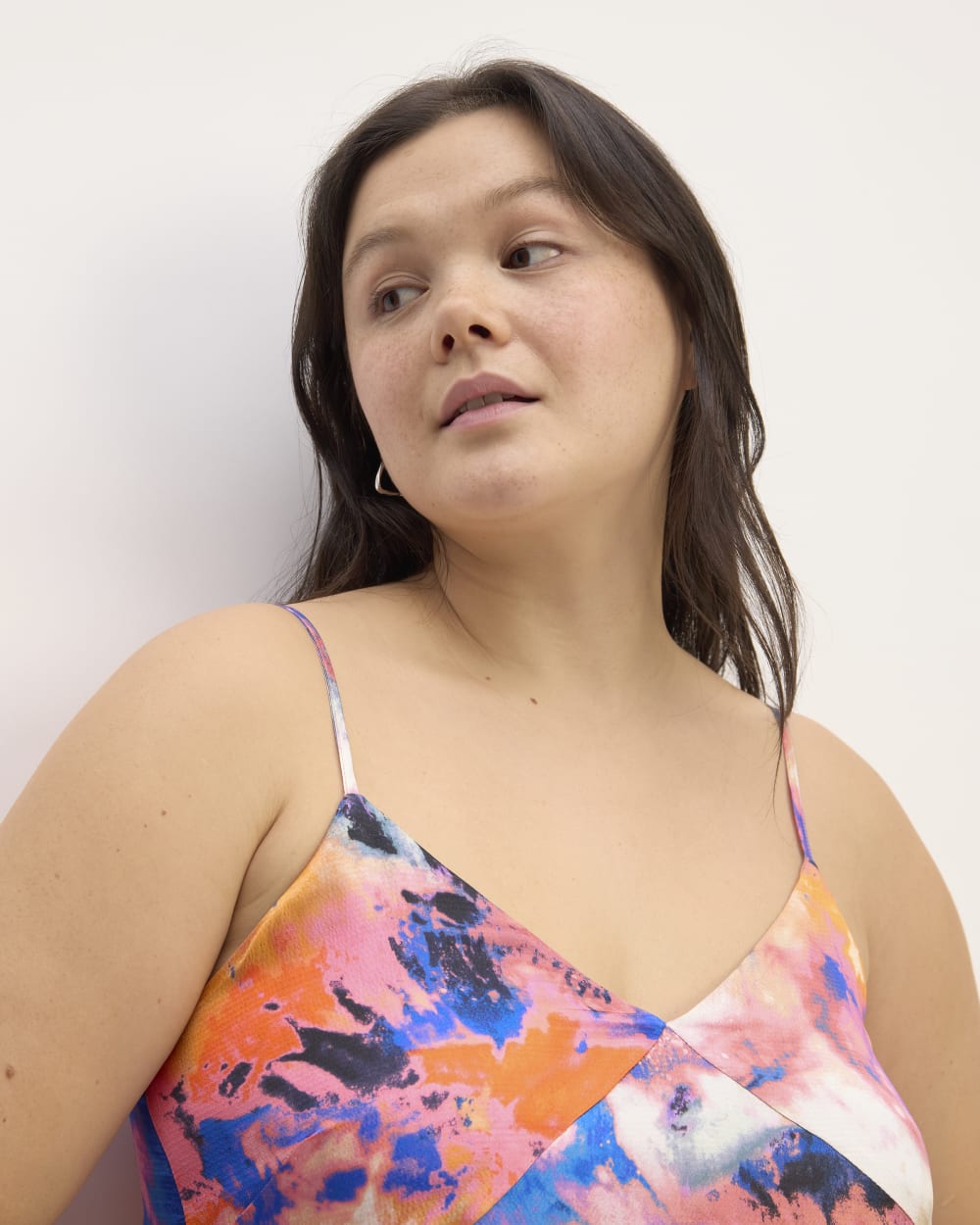 The Saintjamesa x Marques' Almeida Satin Tie-Dye Dress | Multi Tie-Dye
