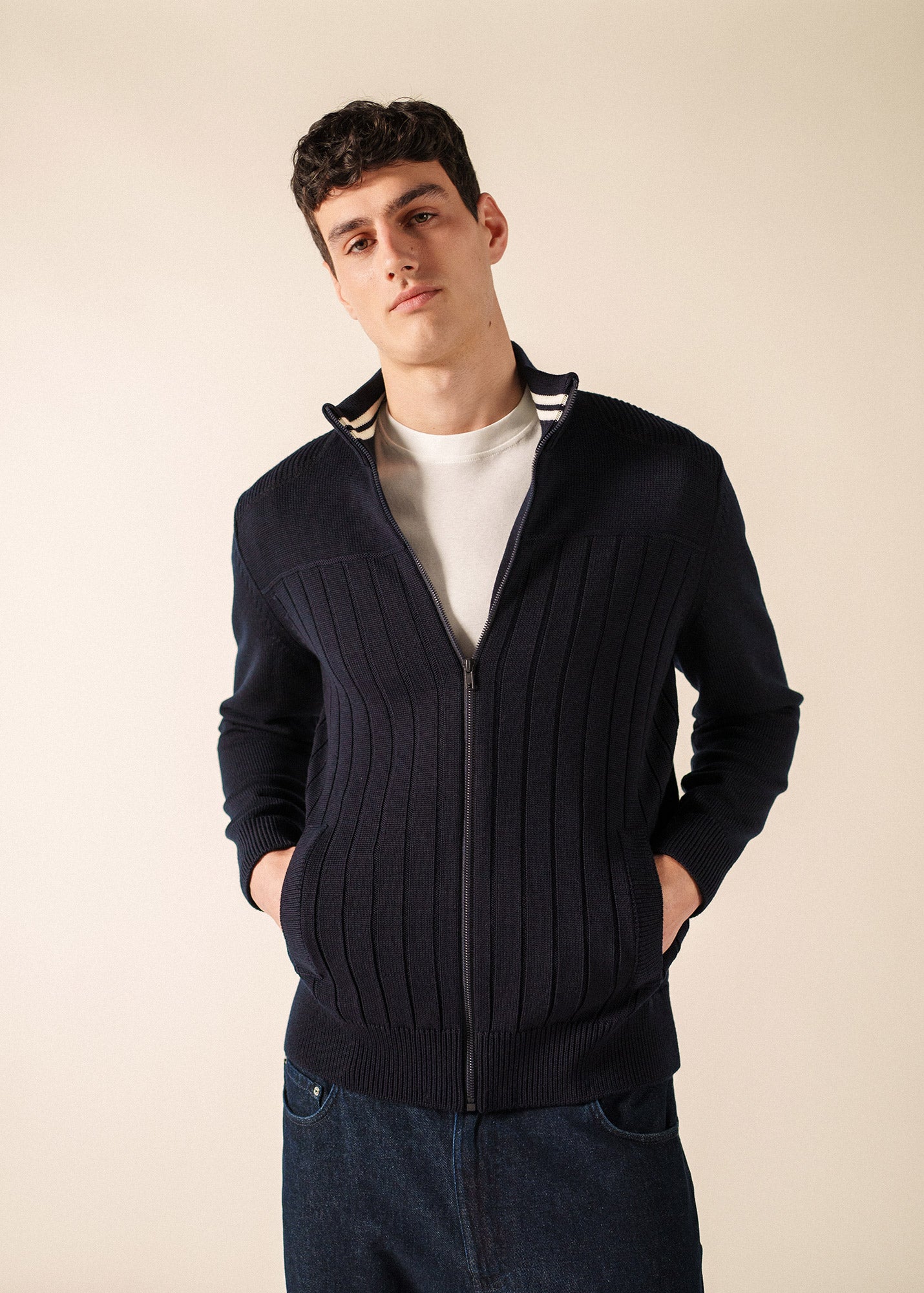 Gilet Calypso Réédit (NAVY/BLANC)