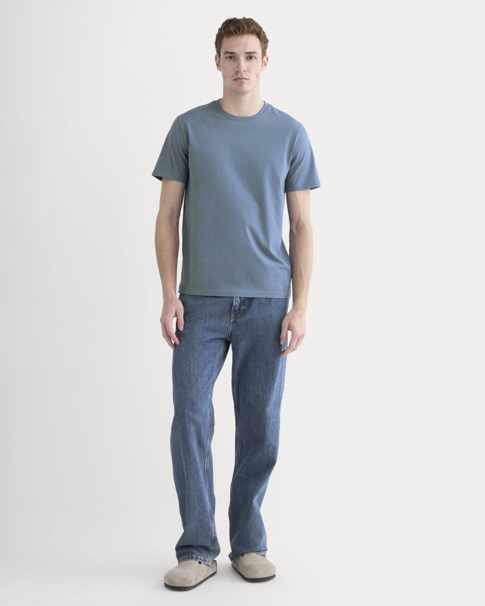 The Essential Organic Crew | Faded Navy