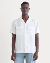 The Resort Shirt in Linen | White