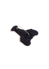 Broche brodée Homard avec gants - SAINT JAMES x Macon & Lesquoy (BLANC/BLEU)