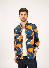 Chemise Clint (INDIGO/ORANGE FLUO)