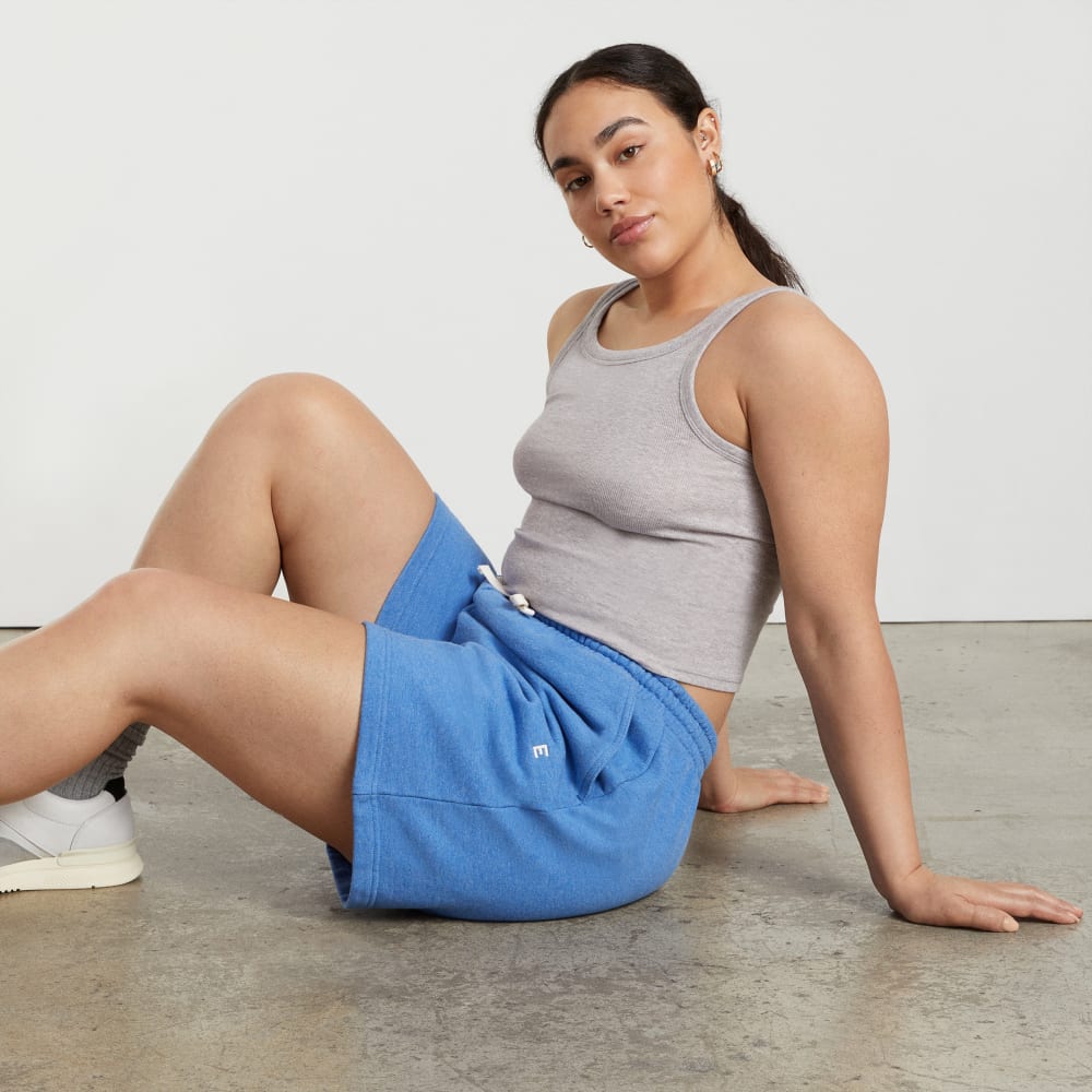The Pima Micro-Rib Short Tank | Heathered Grey