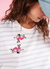 Ecusson thermocollant - Femme à roller (MULTICO)