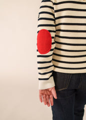 Pull Brégançon Pop enfant (ECUME/NAVY/TULIPE)