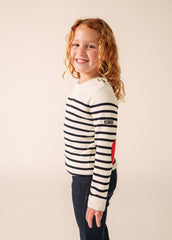 Pull Brégançon Pop enfant (ECUME/NAVY/TULIPE)