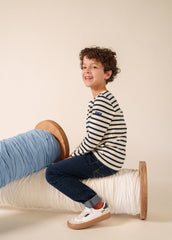 Marinière Méridien enfant (ECRU/MARINE)