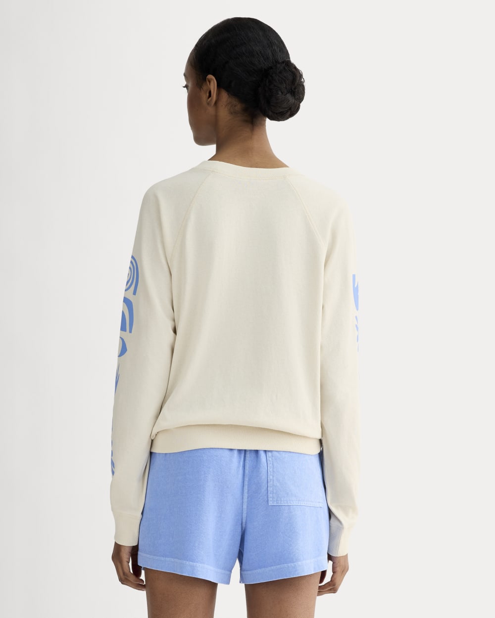 The Saintjamesa x Parks Project Off-Duty Long-Sleeve Tee | Natural / Granada Sky Blue