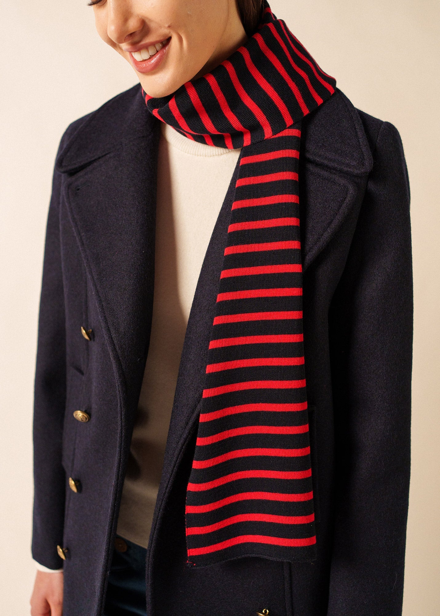 Echarpe Duguay (NAVY/TULIPE)