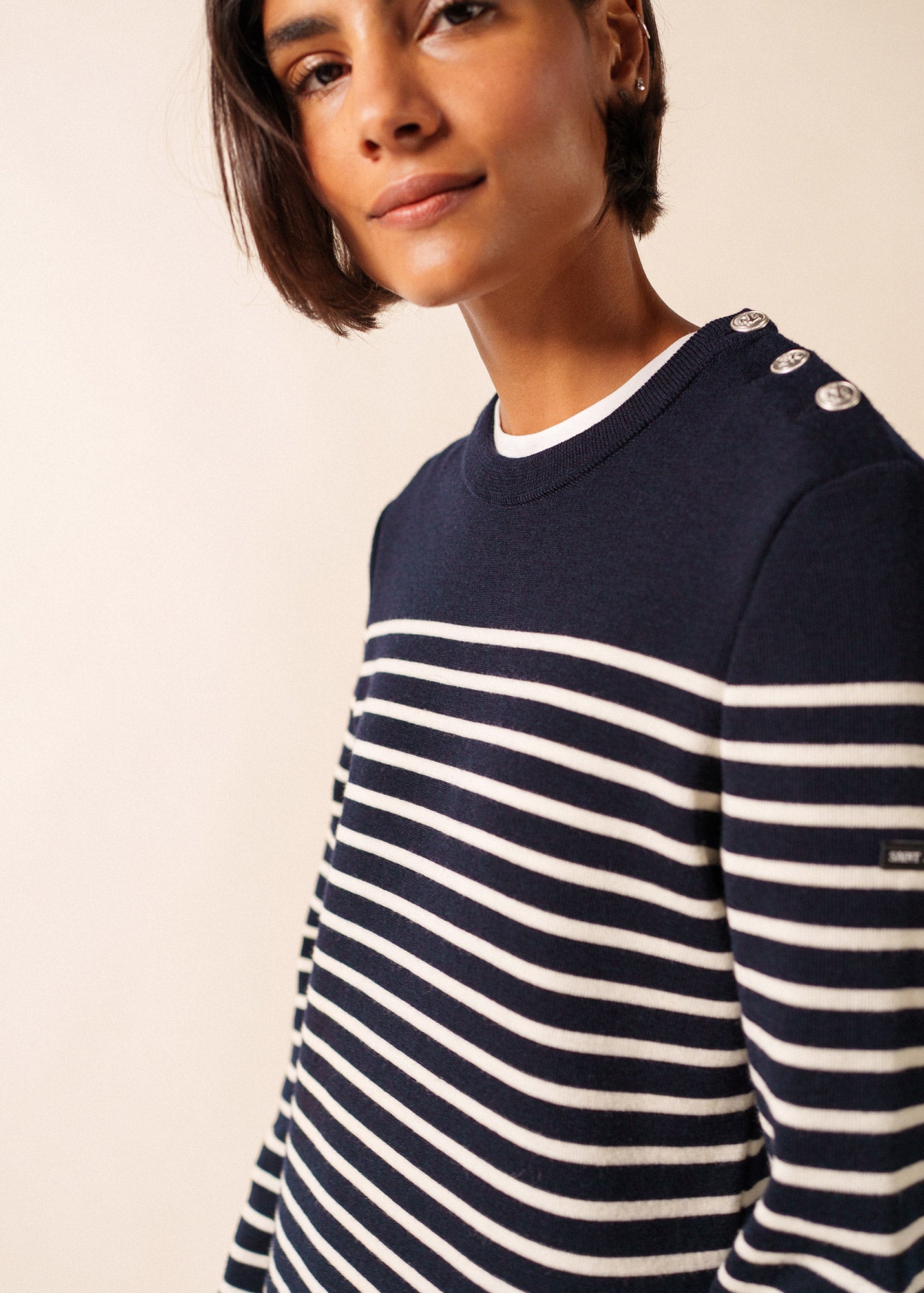 Robe longue Marée (NAVY/ECUME)