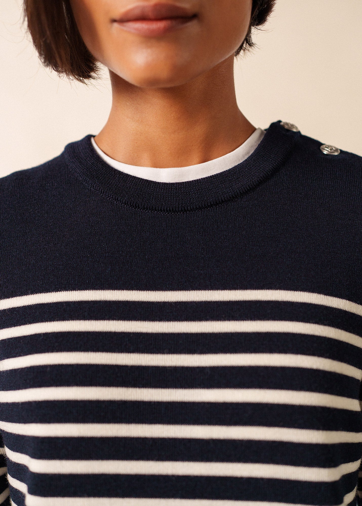 Robe longue Marée (NAVY/ECUME)