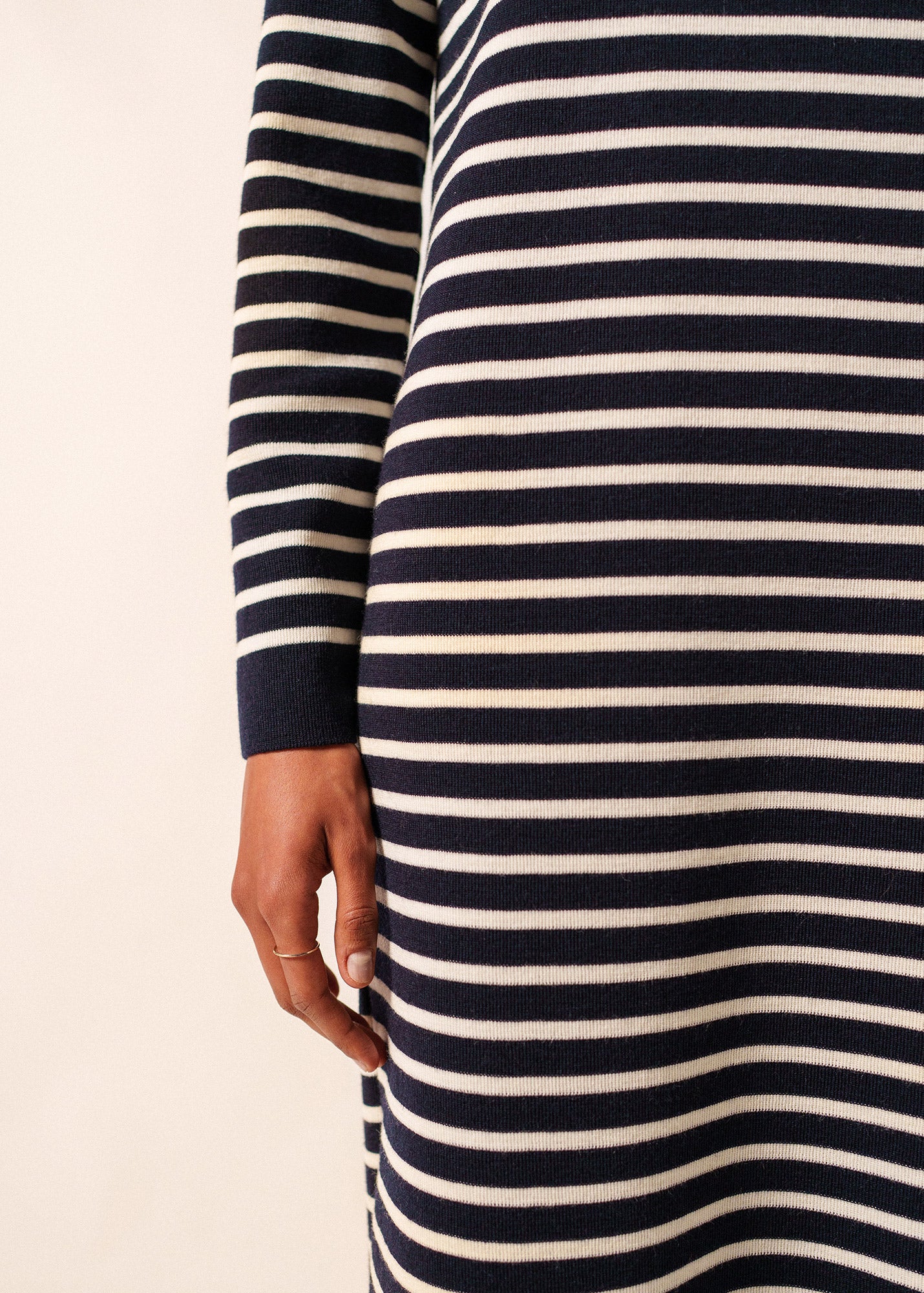 Robe longue Marée (NAVY/ECUME)
