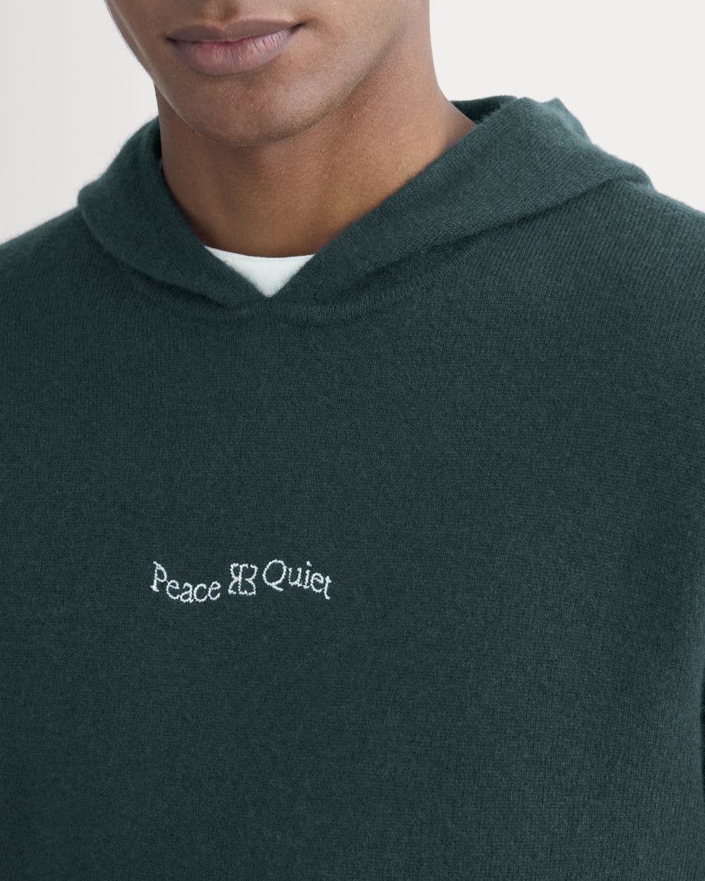 Saintjamesa x Peace & Quiet Cashmere Hoodie | Pine