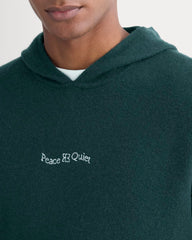 Saintjamesa x Peace & Quiet Cashmere Hoodie | Pine