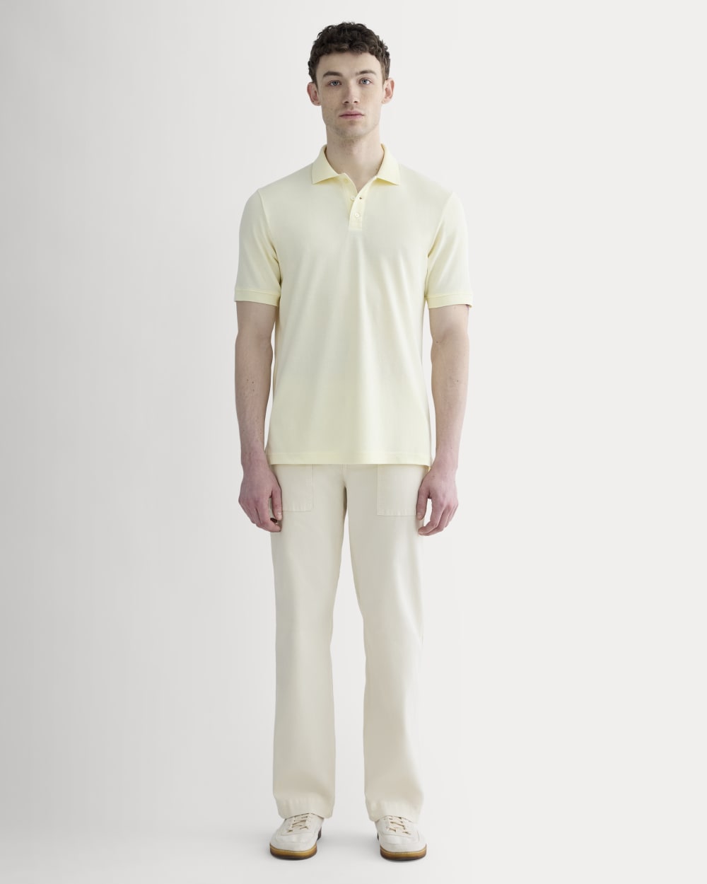The Pique Polo | Light Yellow