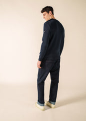 Pull marin Cancale coton (MARINE)