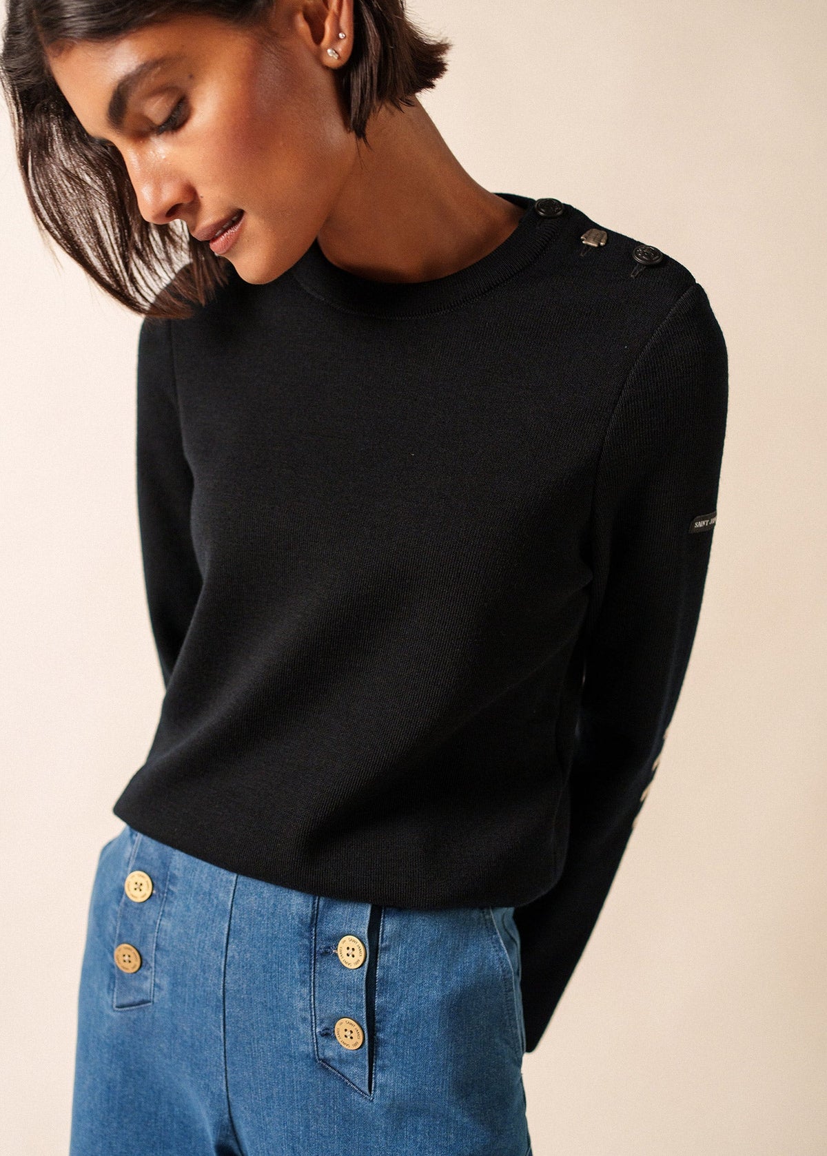 Pull marin Brégançon (NOIR)