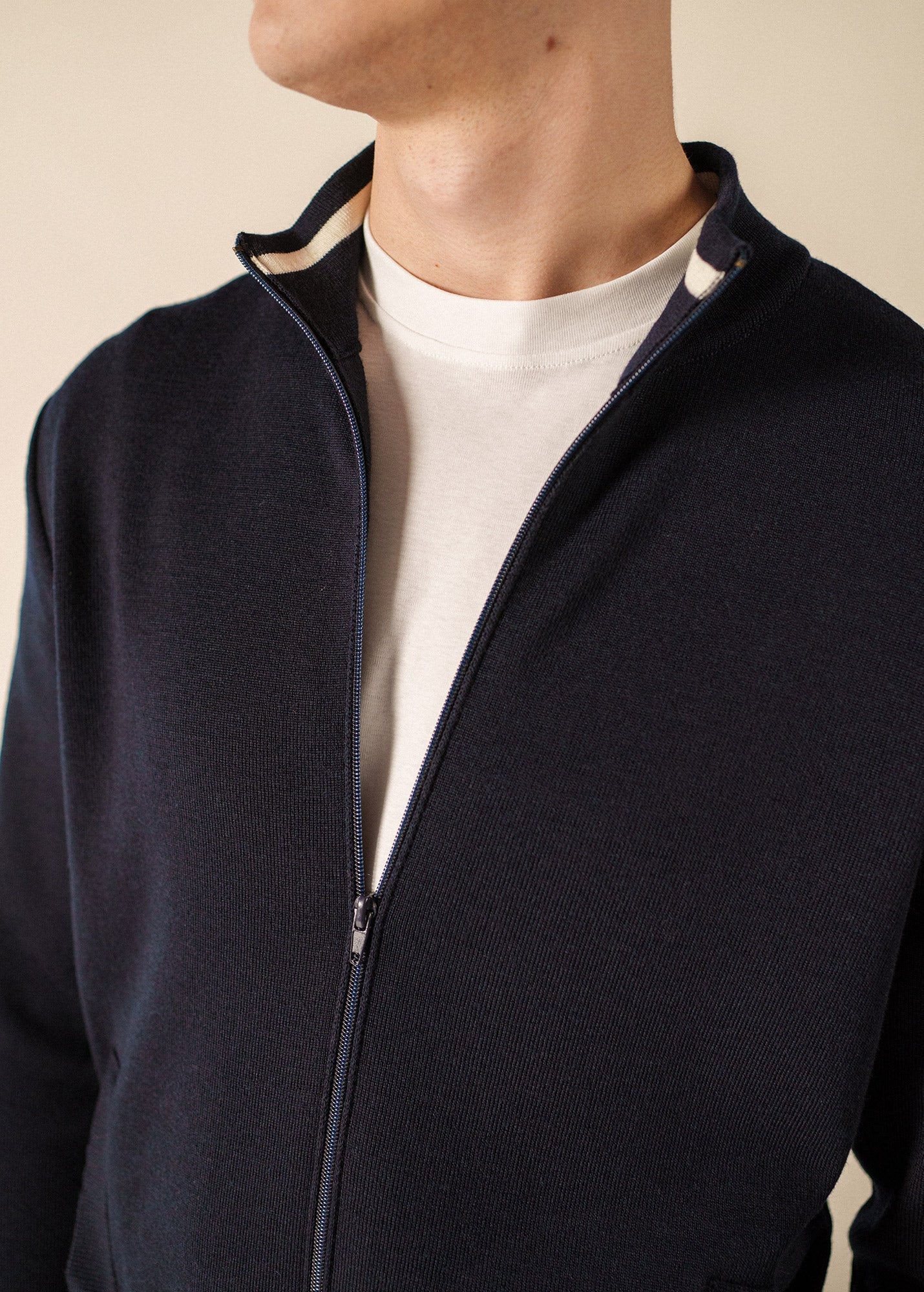 Cardigan zippé Equipage (NAVY)