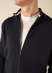 Cardigan zippé Equipage (NAVY)