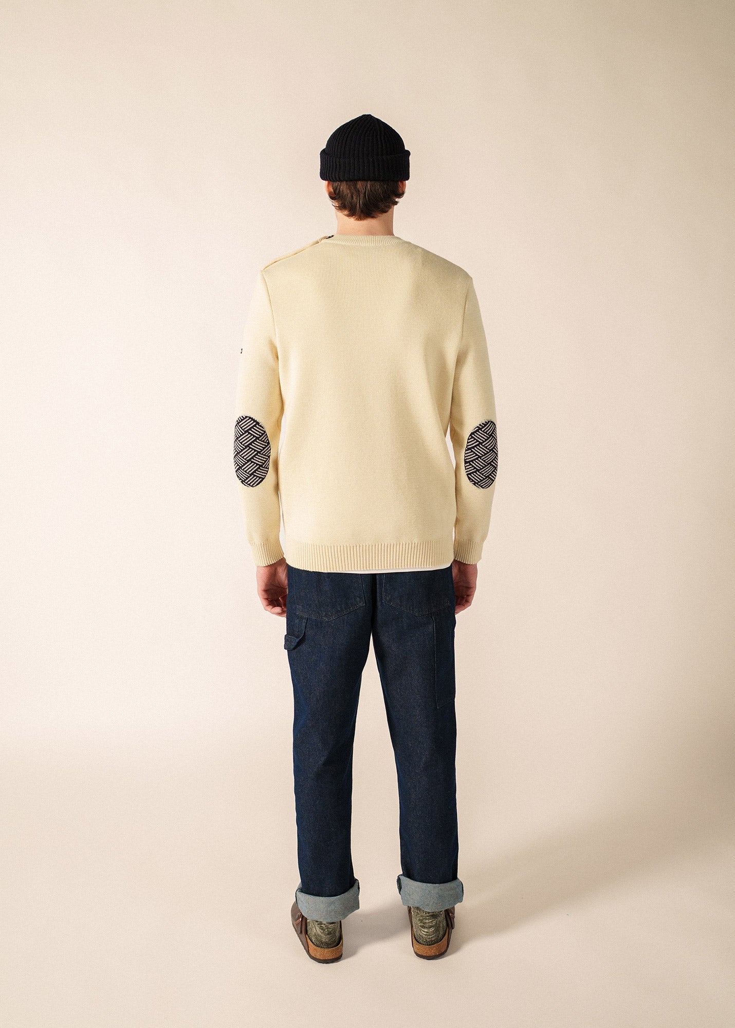 Pull marin Cancale Equipage (ECRU/MARINE)