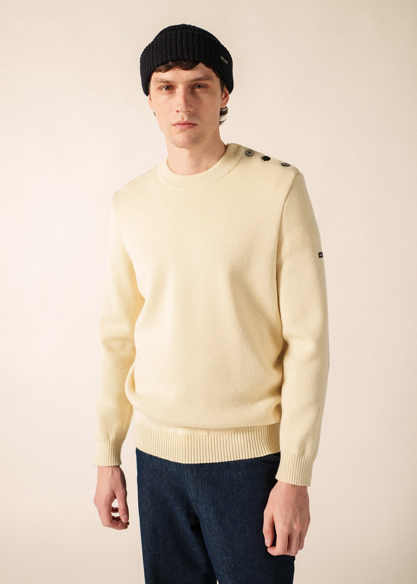 Pull marin Cancale Equipage (ECRU/MARINE)