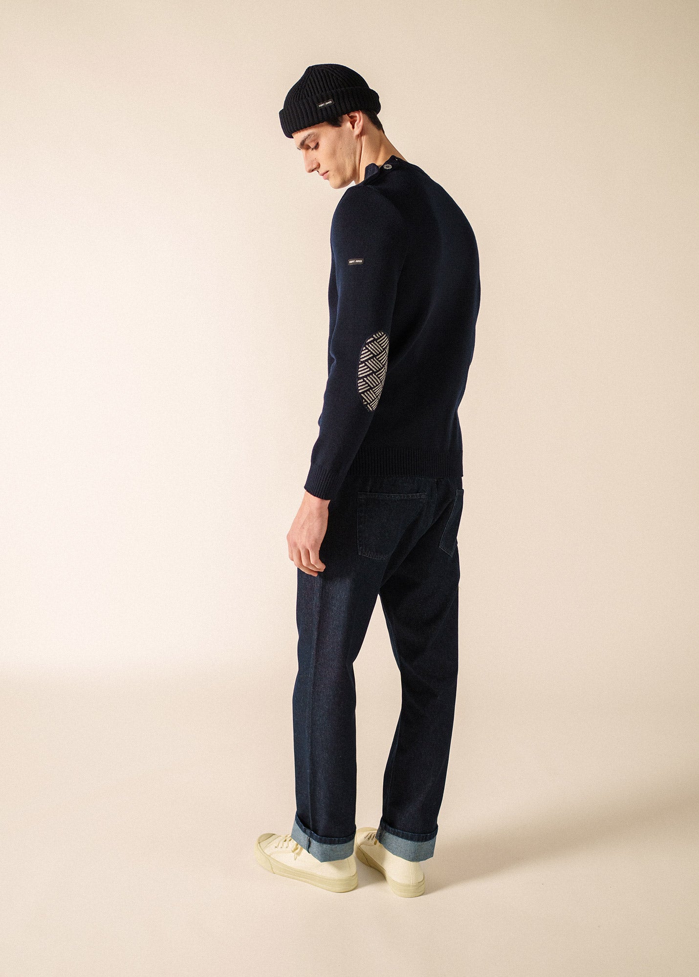 Pull marin Cancale Equipage (MARINE/ECRU)
