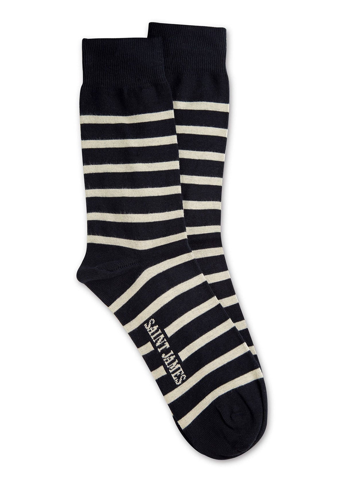 Chaussettes marinières - en jersey de coton (MARINE/ECRU)