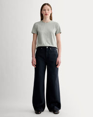 The Slim Crew in Essential Cotton | Heathered Grey