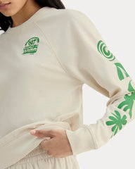 The Saintjamesa x Parks Project Off-Duty Long-Sleeve Tee | Natural / Green