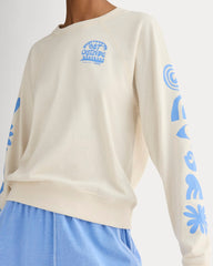 The Saintjamesa x Parks Project Off-Duty Long-Sleeve Tee | Natural / Granada Sky Blue