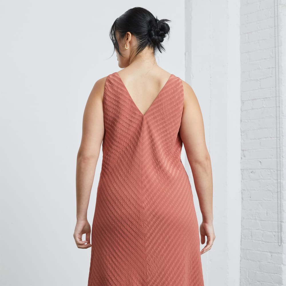 The City Stripe Midi Dress | Redwood