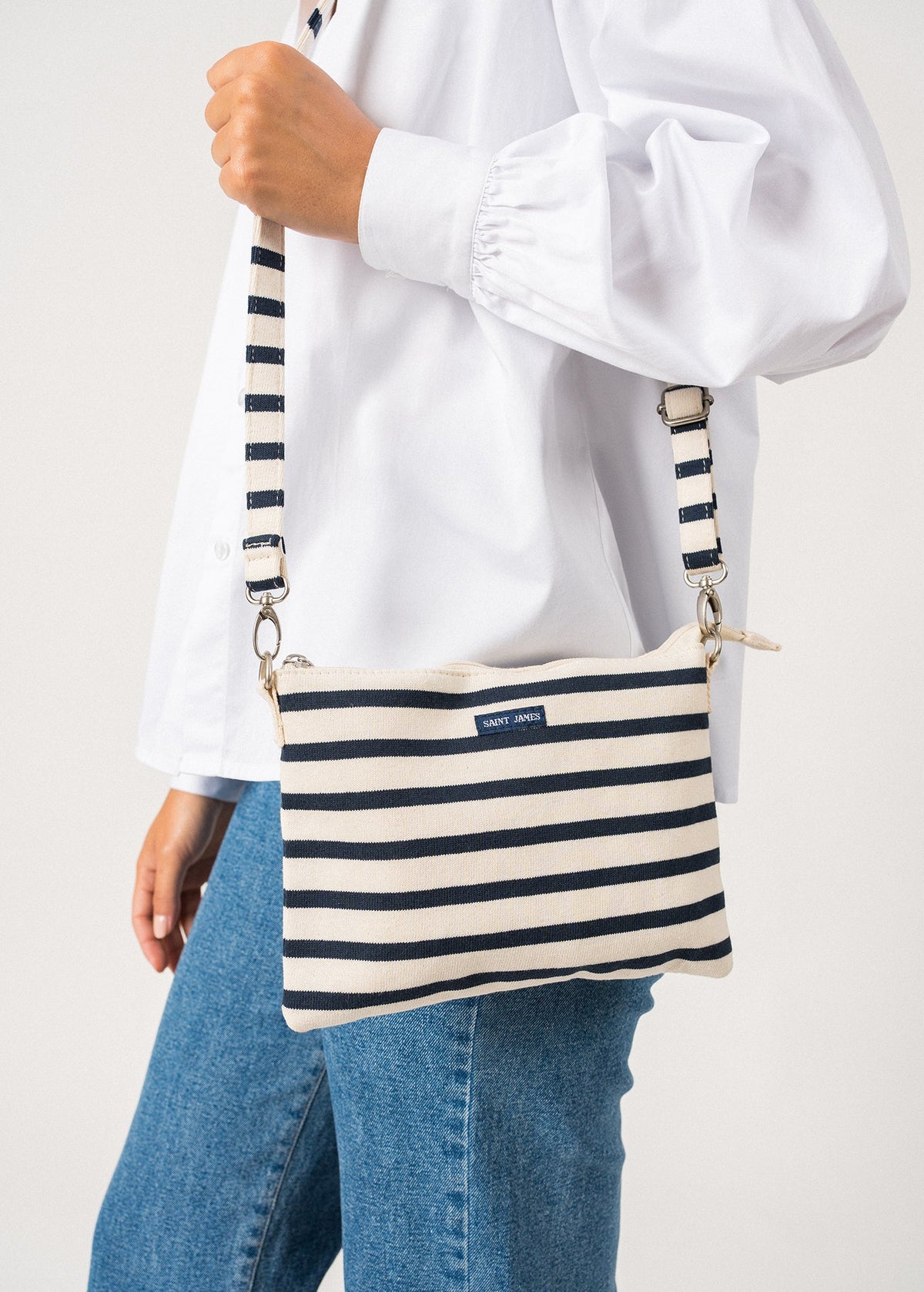 Pochette Méridien (ECRU/MARINE)