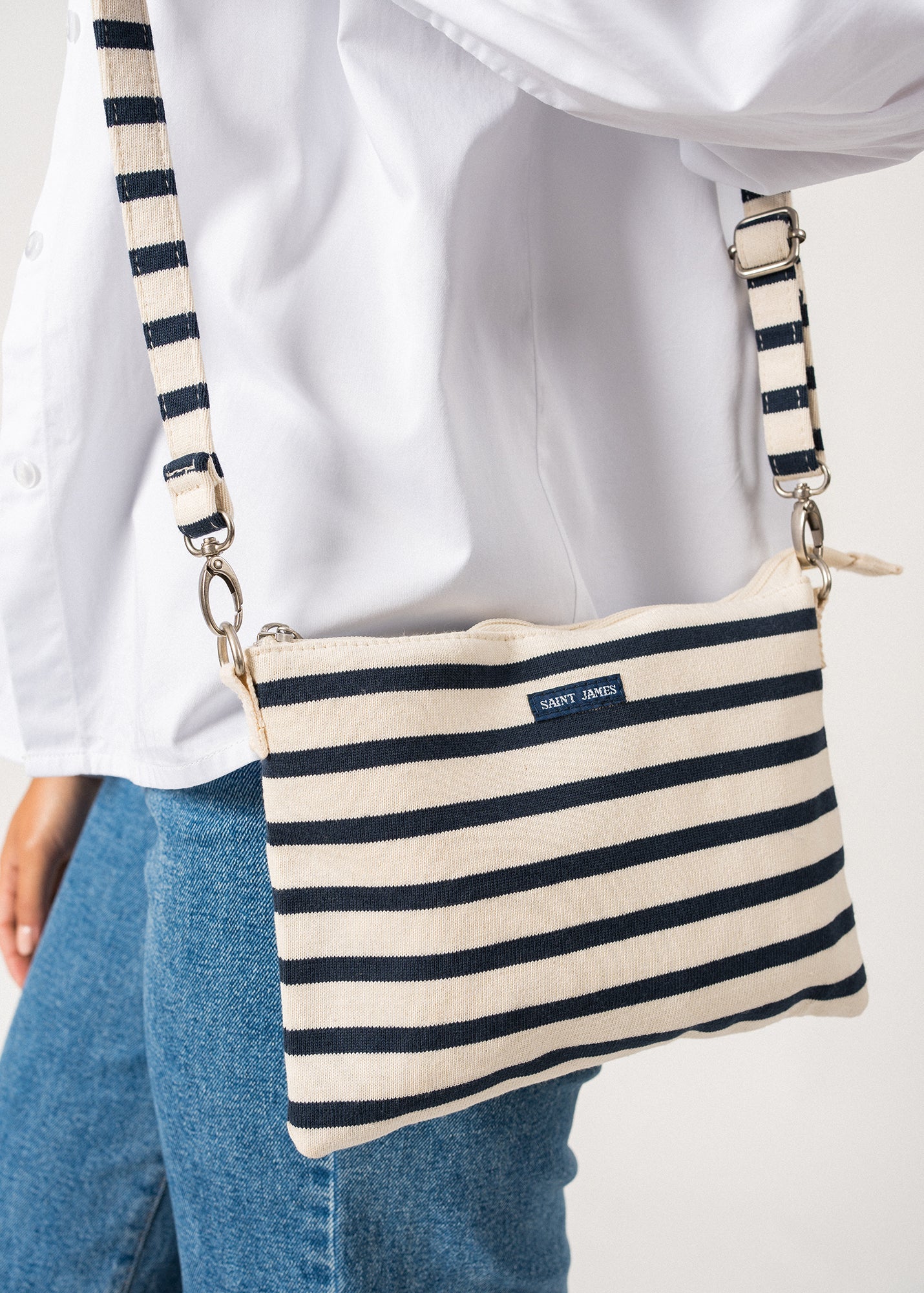 Pochette Méridien (ECRU/MARINE)