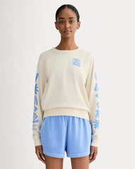 The Saintjamesa x Parks Project Off-Duty Long-Sleeve Tee | Natural / Granada Sky Blue